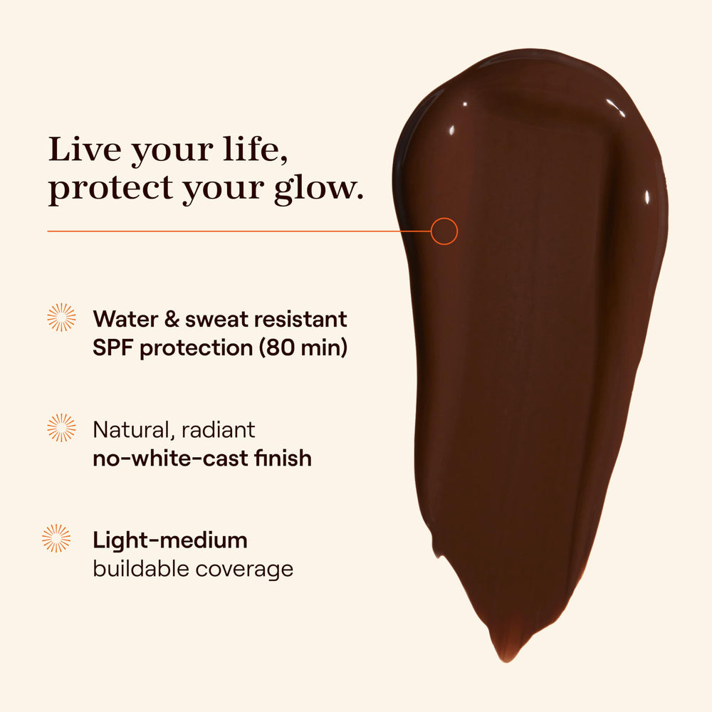 Live Tinted Hueguard buildable coverage lets you go sheer to light-medium for your day.