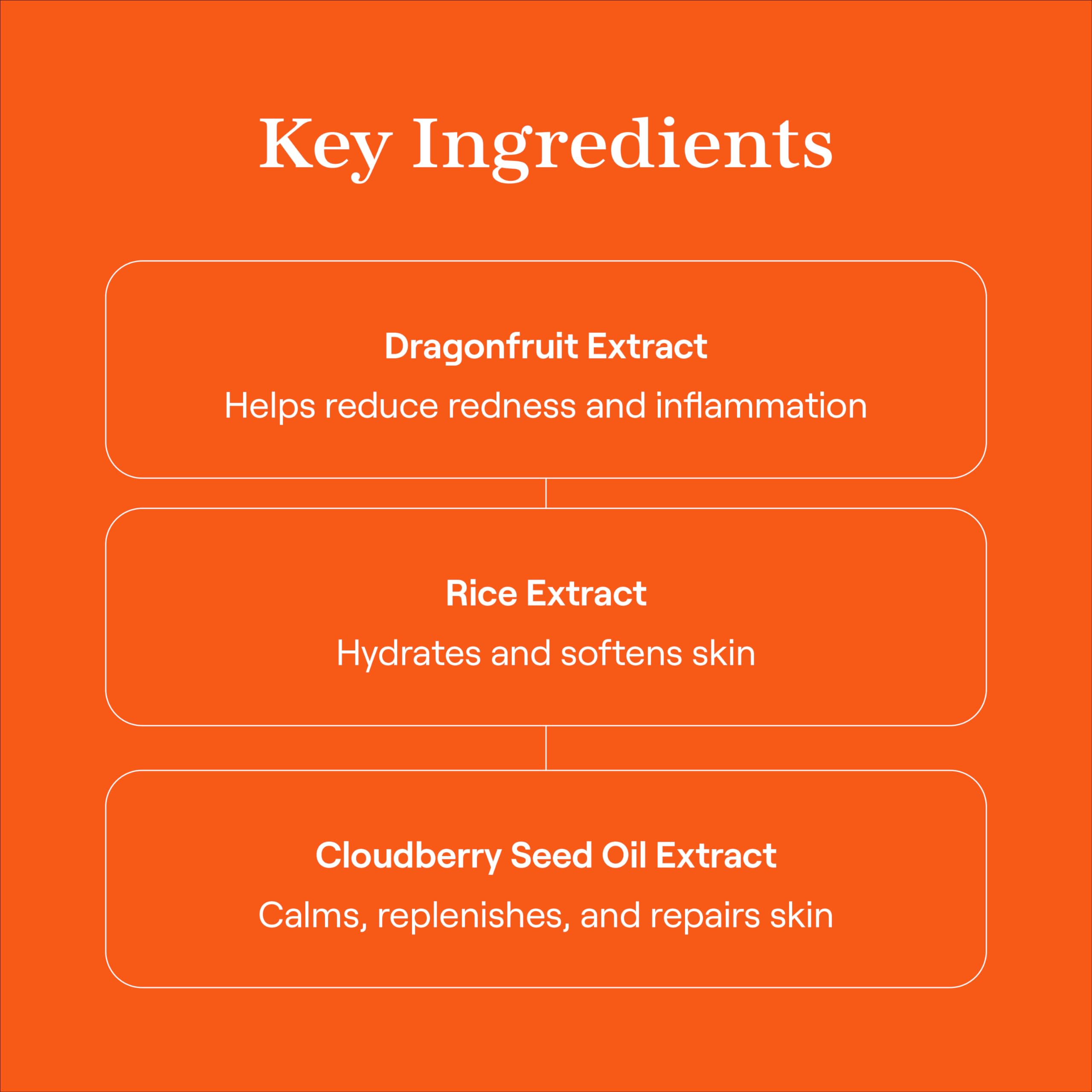 Hueguard with cloudberry and dragon fruit nourishes and soothes.