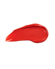 Live Tinted Huelip orangey red swatch shows rich pigment.