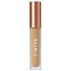 Live Tinted Hueskin Serum Concealer bottle shows lightweight buildable coverage for dark circles