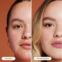 Creamy texture close-up highlighting smooth, blendable finish