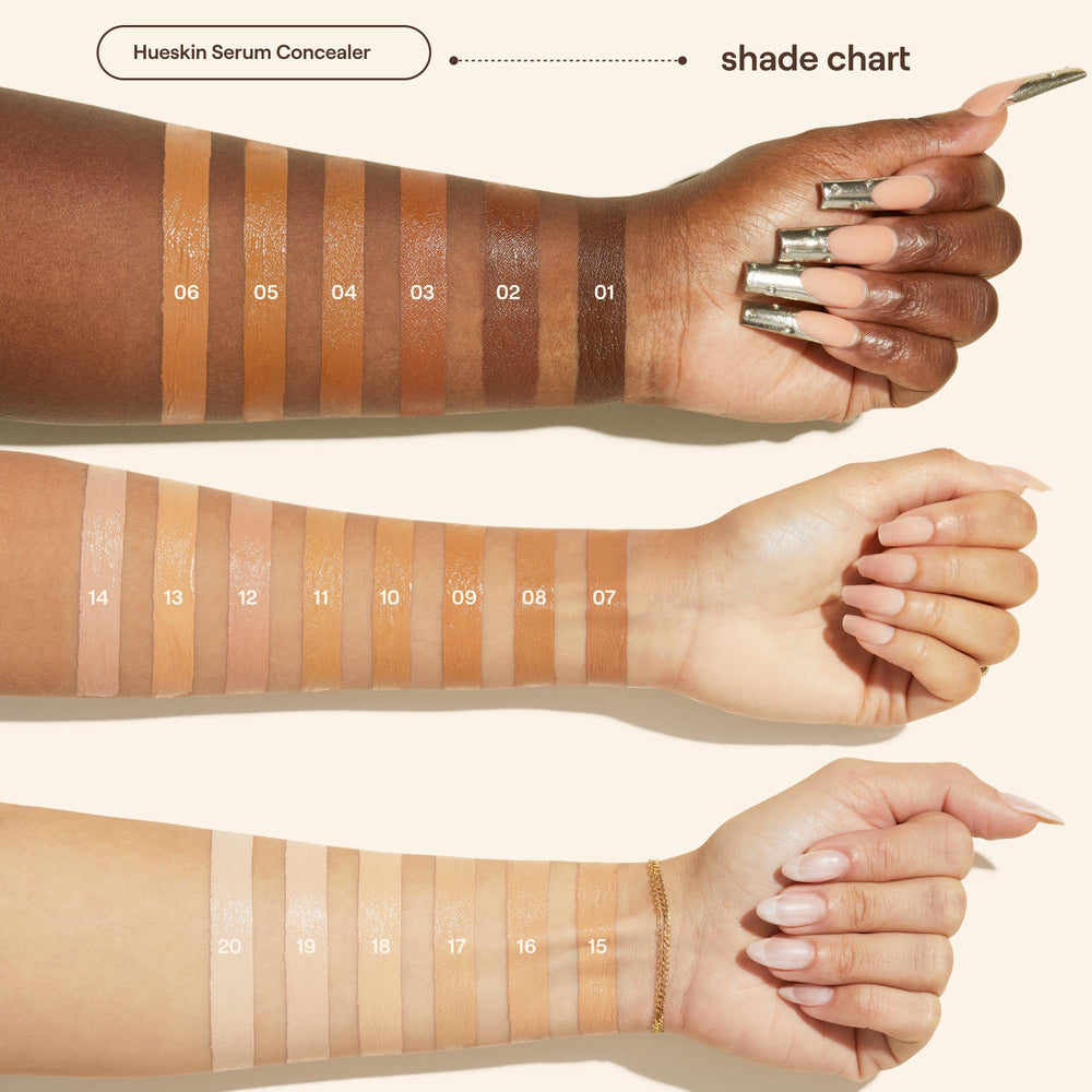 Shade 14 swatch shows natural tone and long-lasting coverage.