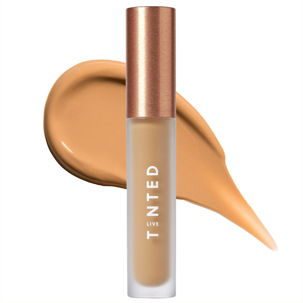 Live Tinted Hueskin Serum Concealer swatch demonstrates brightness and hydration with niacinamide