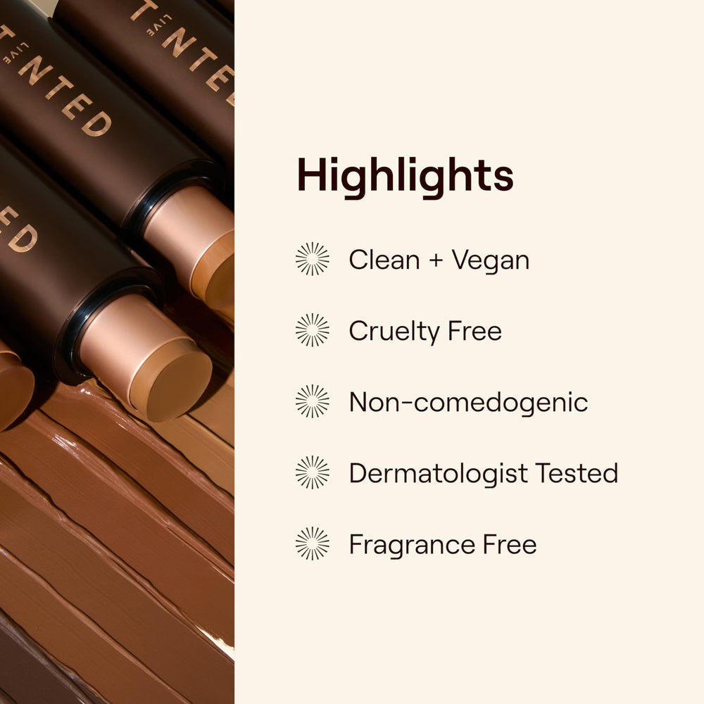 Buildable coverage demonstration highlights versatility across skin tones.