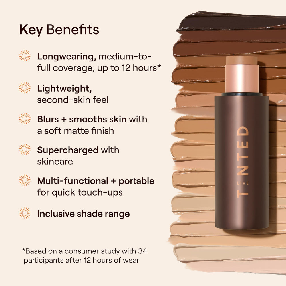 Live Tinted HUESTICK with ceramides and squalane for nourished skin.