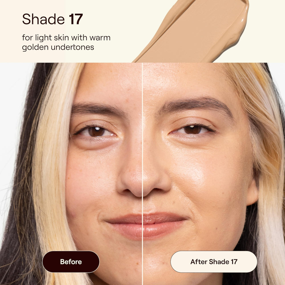 Live Tinted HUESTICK shade 17 for a medium-toned blend across undertones.
