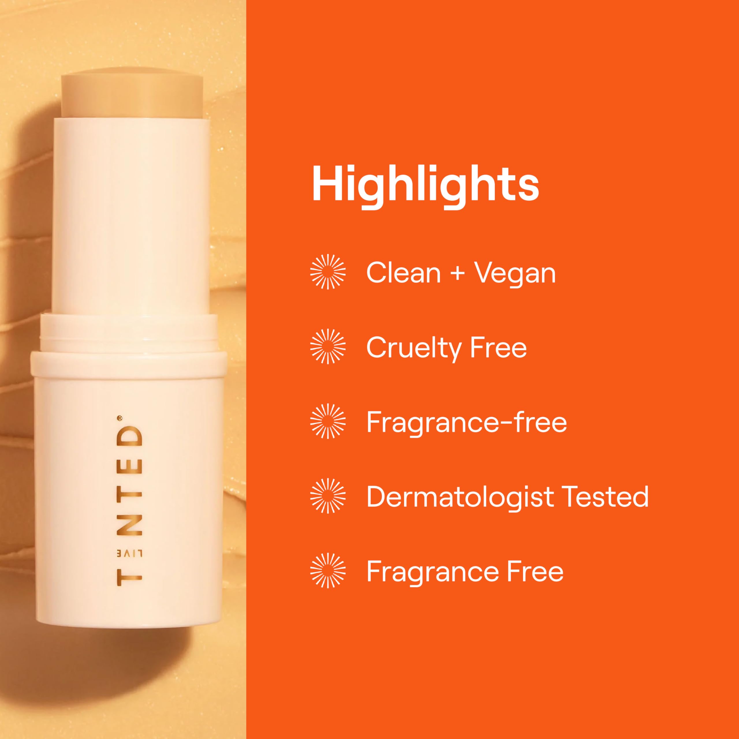 Live Tinted packaging with roll-on applicator for easy use.