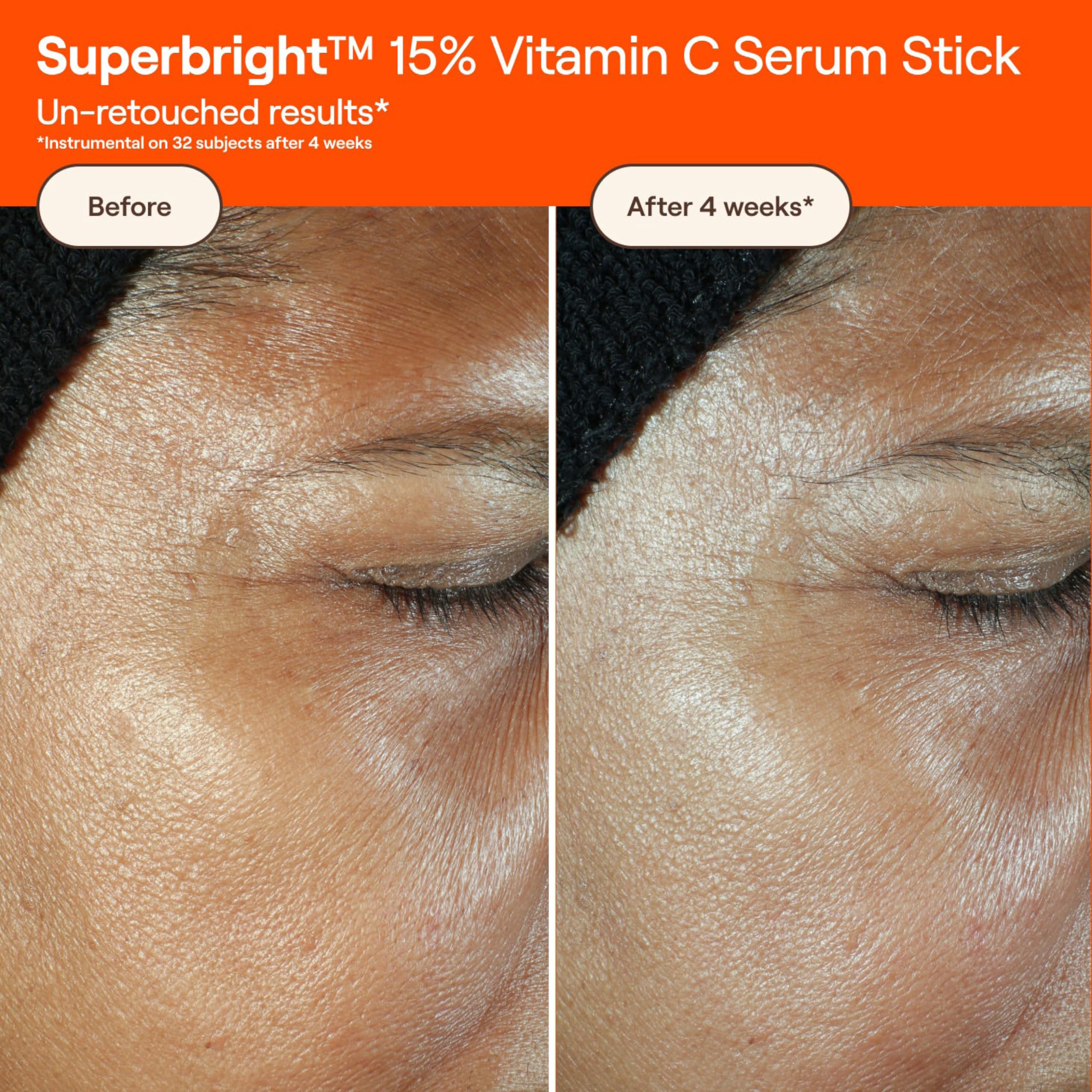 Live Tinted Superbright serum-stick applied to skin for even tone