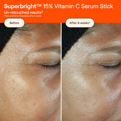 Live Tinted Superbright serum-stick applied to skin for even tone