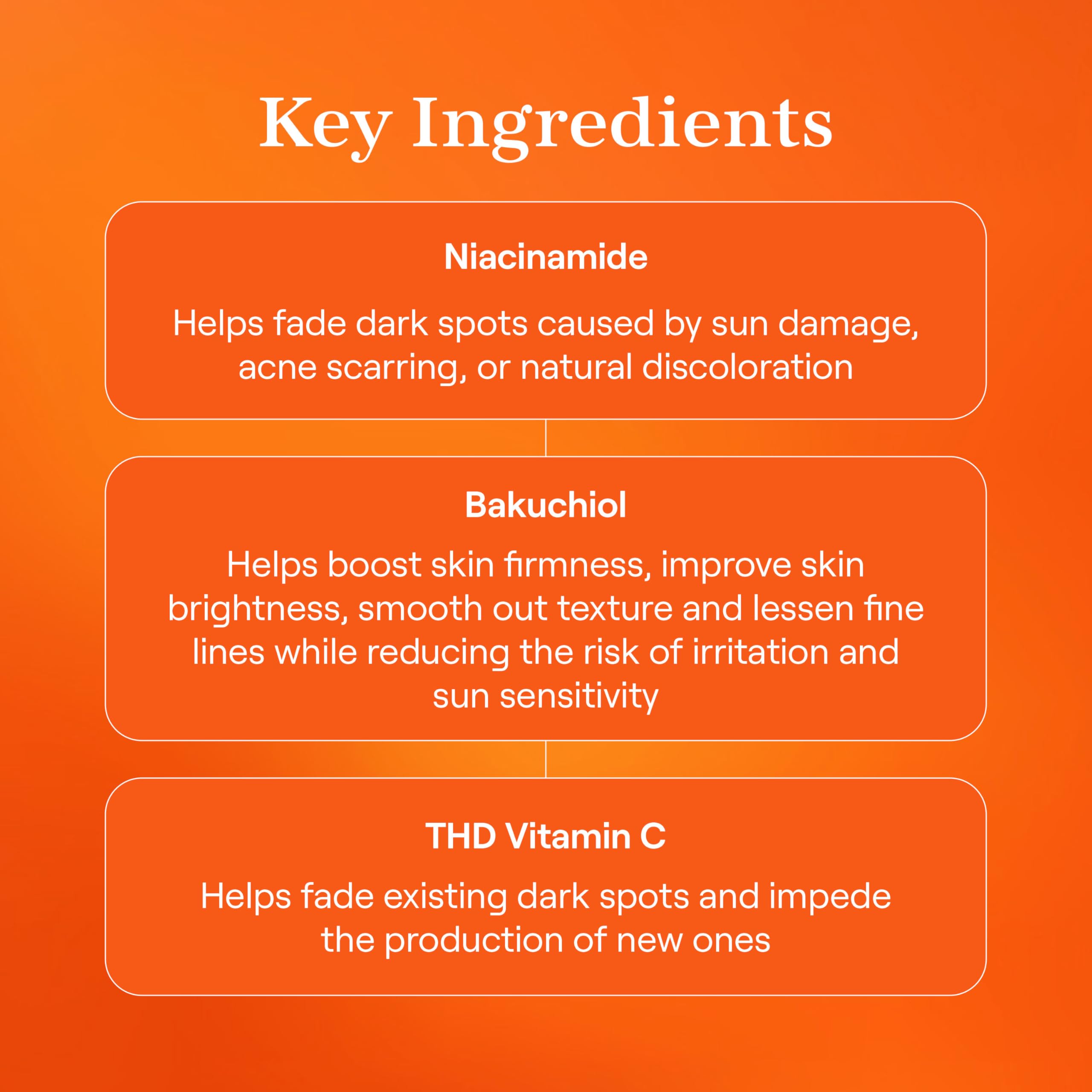 Body skin with more even tone after using the serum stick.