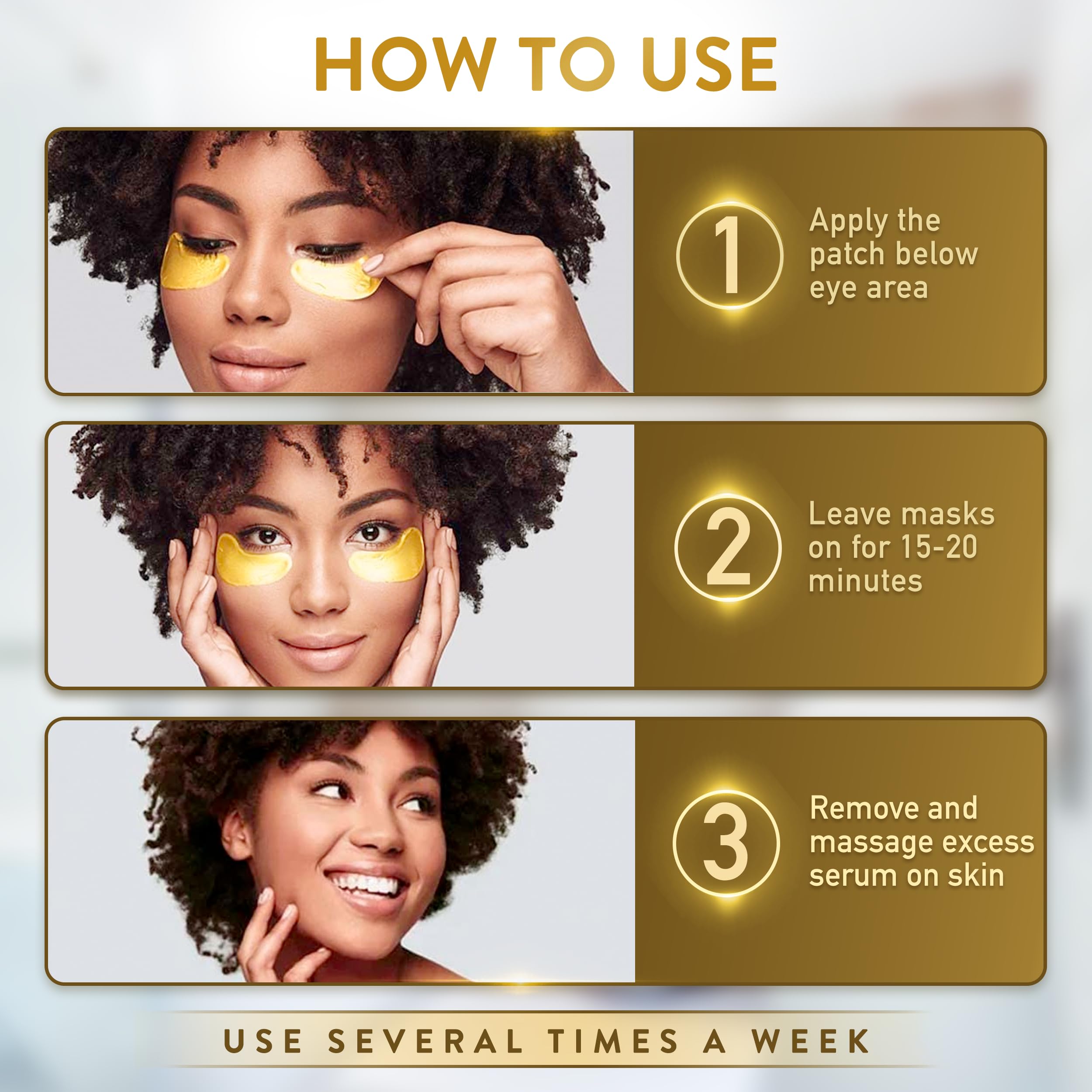 After use, PatchRx leaves smoother, more hydrated-looking under-eye skin