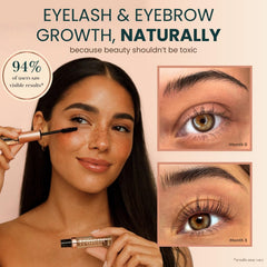 Live Fraiche lash serum dual wand applying precisely to lashes