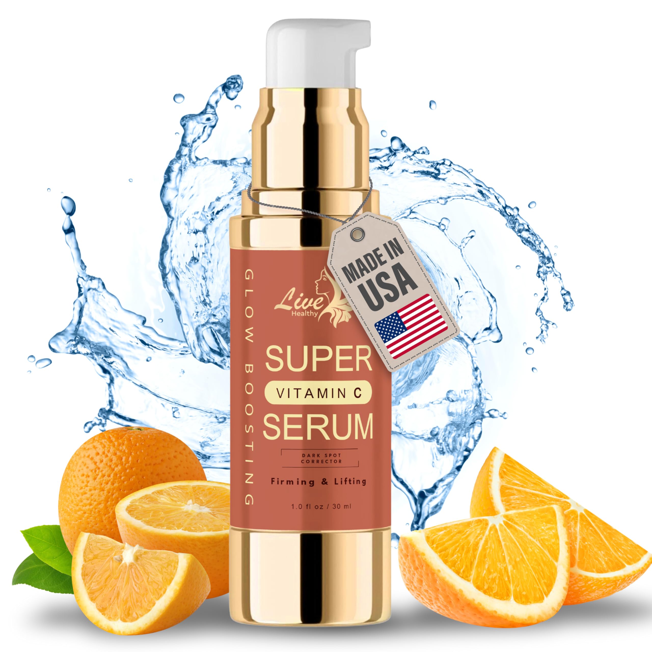 Live Healthy Rapid Dark Spot Serum bottle for fast-acting spot treatment and daily use.