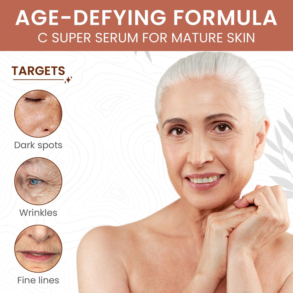 Live Healthy vitamin C and hyaluronic acid formula tube for brightening hydration.