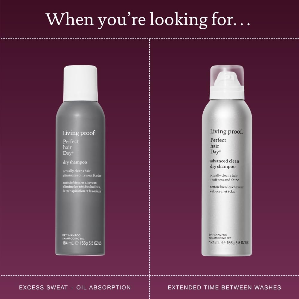 Living Proof Advanced Clean Dry Shampoo no-wash look and shine.