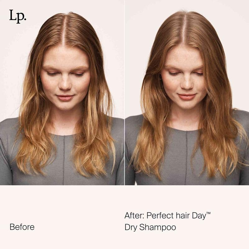 Living Proof Dry Shampoo application showing hair cleanse effect and odor management.
