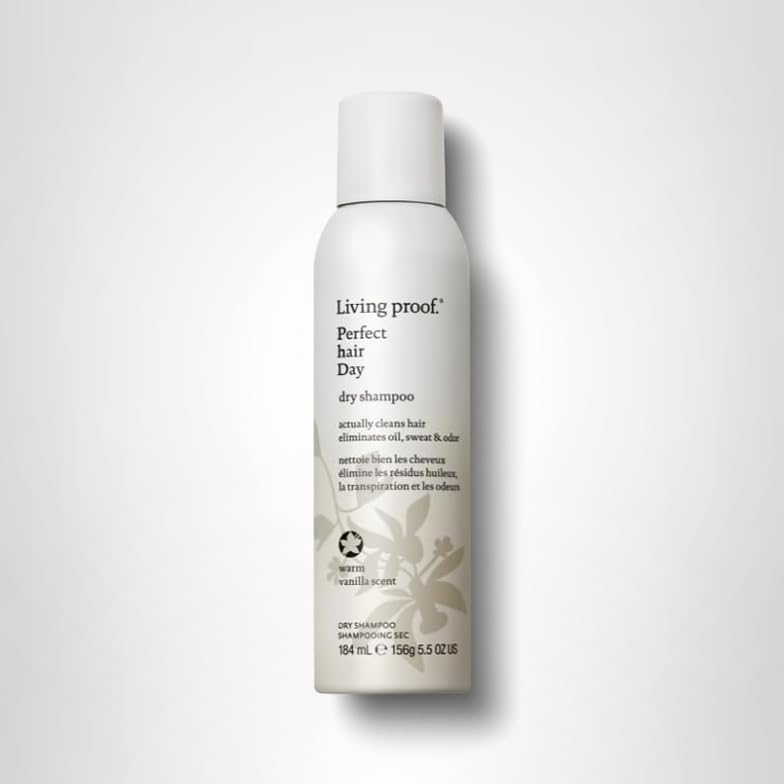 Between-wash use with Living Proof Dry Shampoo Vanilla for day-long freshness