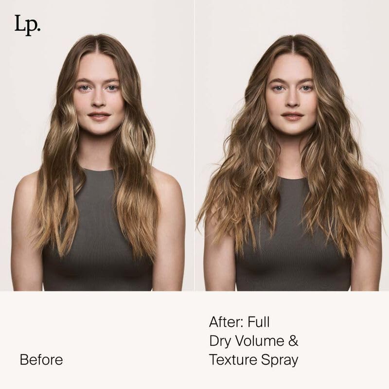 Living Proof Dry Volume & Texture Spray heat protection up to 410°F for styling.