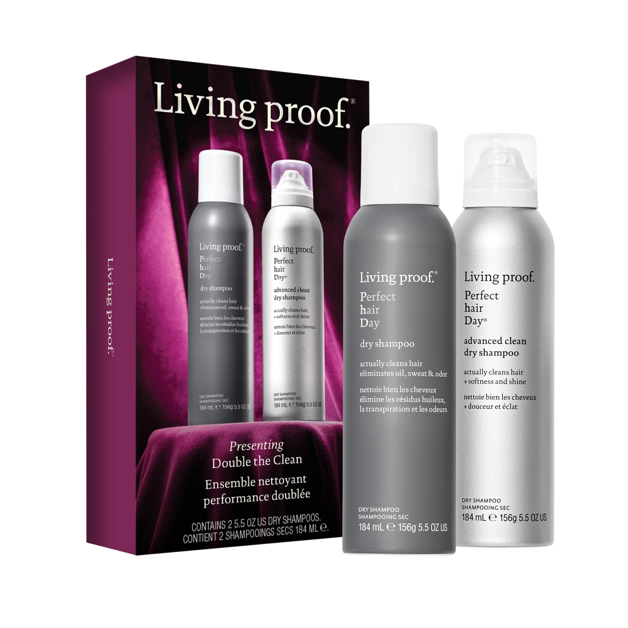 Living Proof Original Dry Shampoo bottle refreshing oily hair.