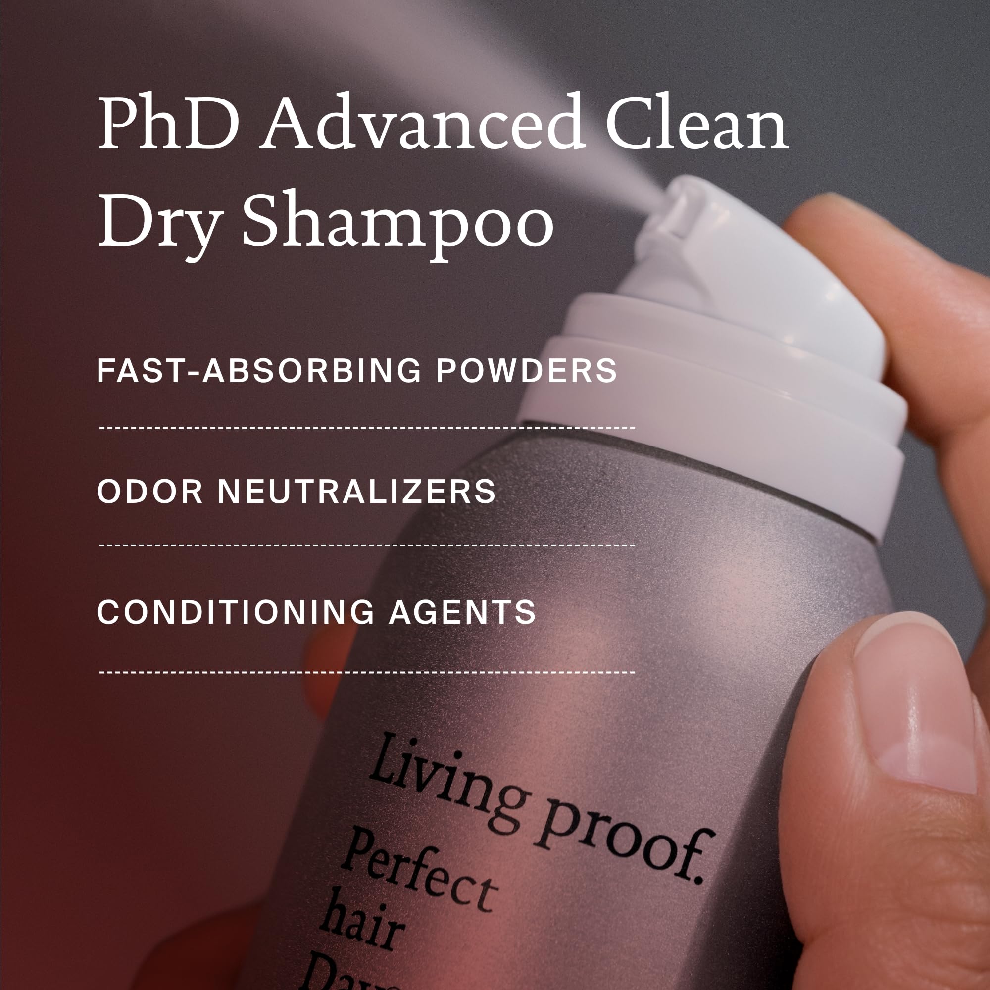 Living Proof after-use hair with softness and natural shine.