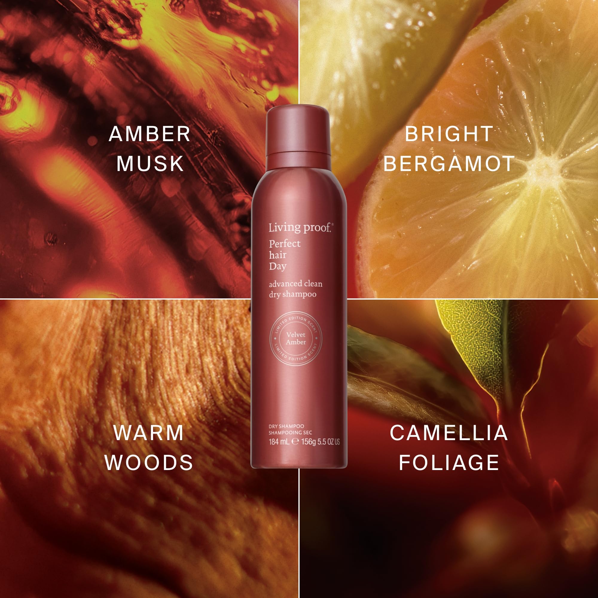 Living Proof dry shampoo texture close-up, showing light, residue-free formula.
