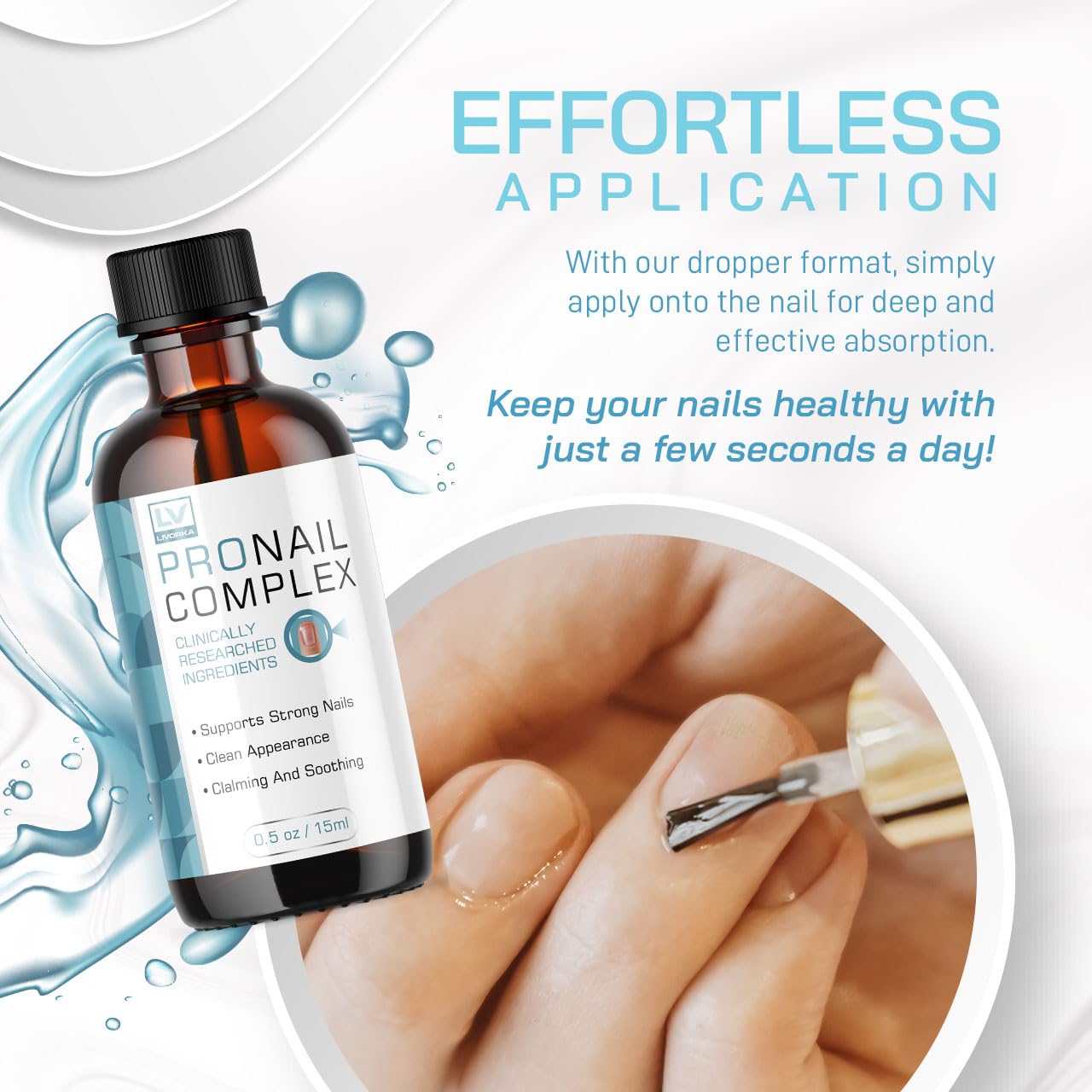 Livorka ProNail Complex 3-bottle pack for a three-month routine.