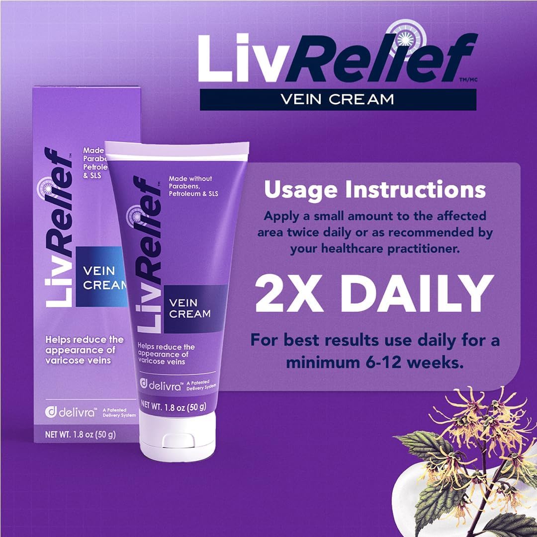 Gently massaging LivRelief cream on the leg shows practical daily use.