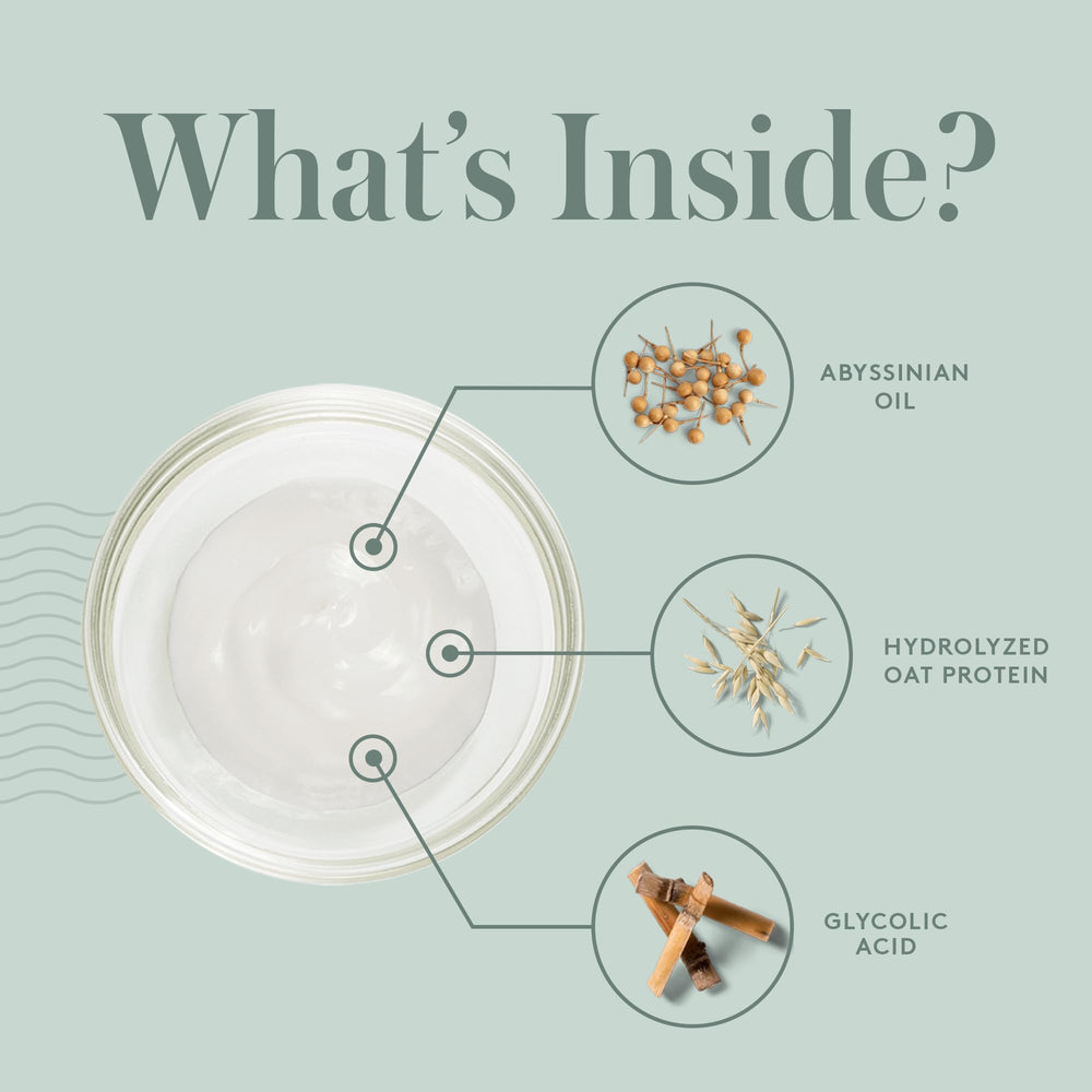 LivSo Glycolic Acid ingredient detail promotes gentle scalp exfoliation.