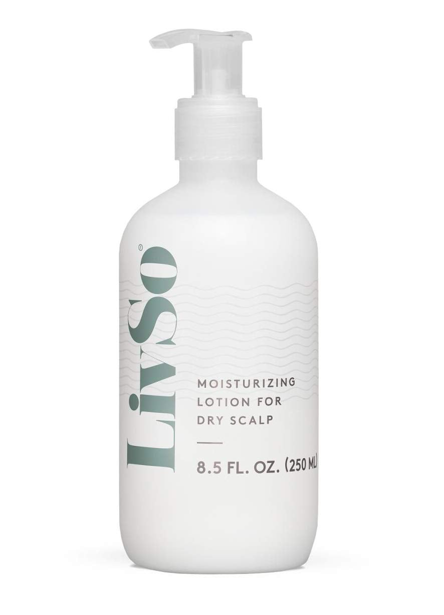 LivSo Moisturizing Scalp Lotion bottle promotes smooth, non-greasy hydration for scalp and hair.