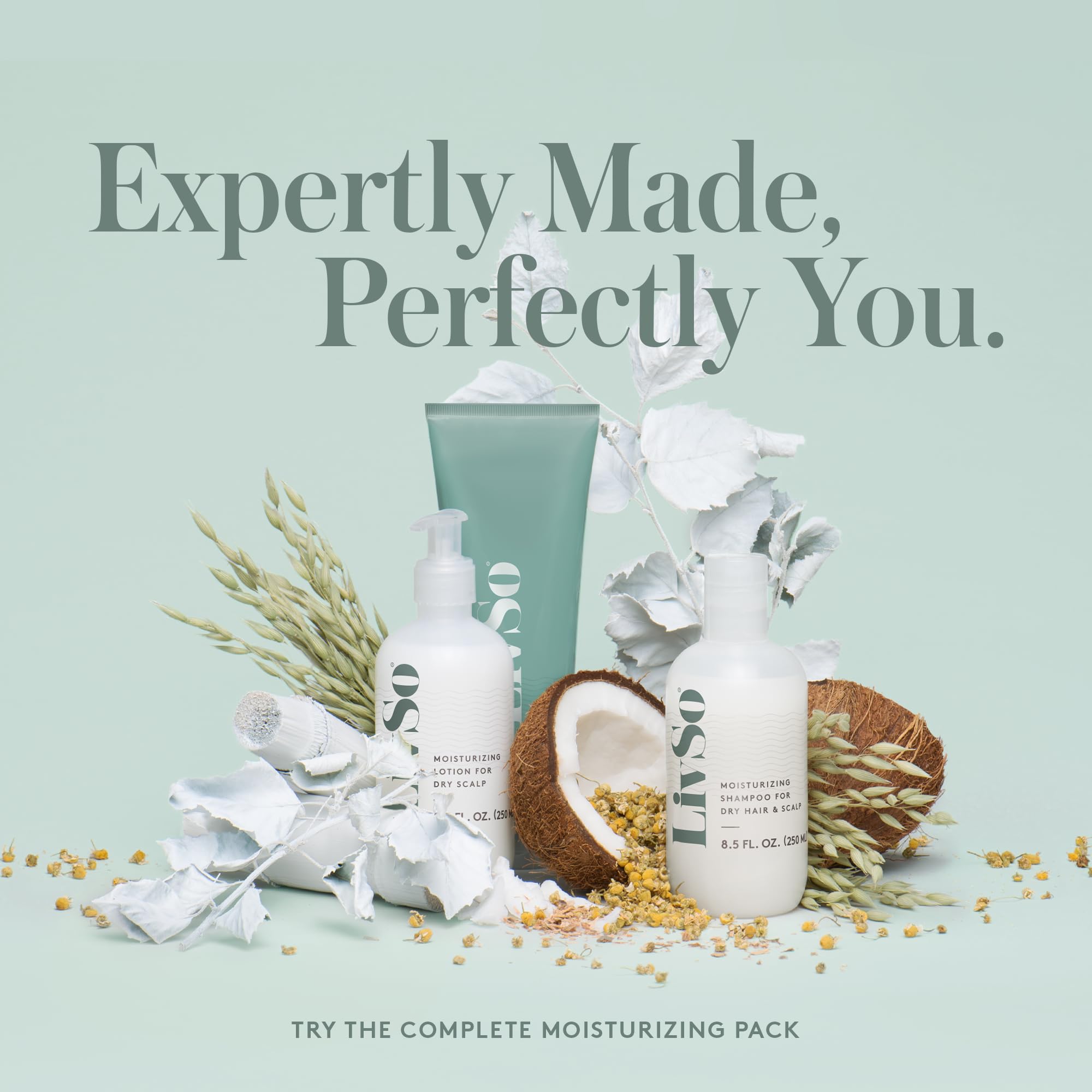 LivSo product after wash shows hair feeling light and healthy.