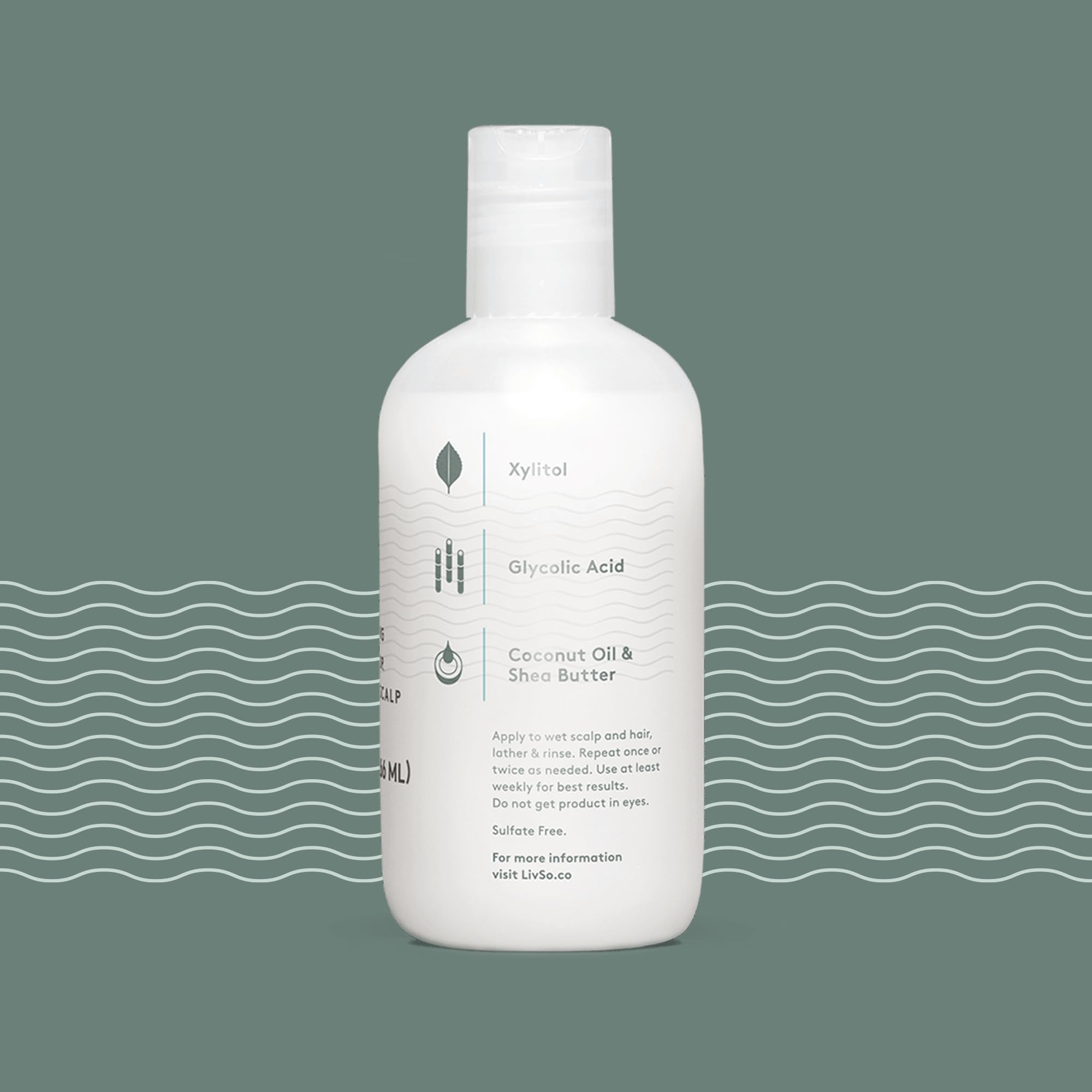 LivSo shampoo lather shows rich moisture for softer, manageable hair.