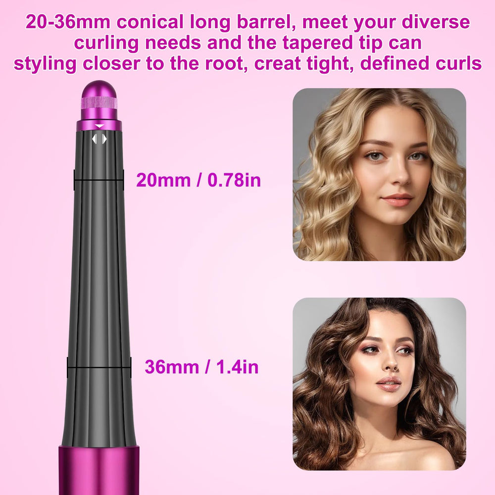 Liwoowe auto-grab curling action delivers defined, voluminous curls with minimal effort.