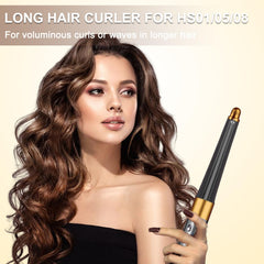 Liwoowe Dyson Airwrap bidirectional curling gold for versatile left-right styling.