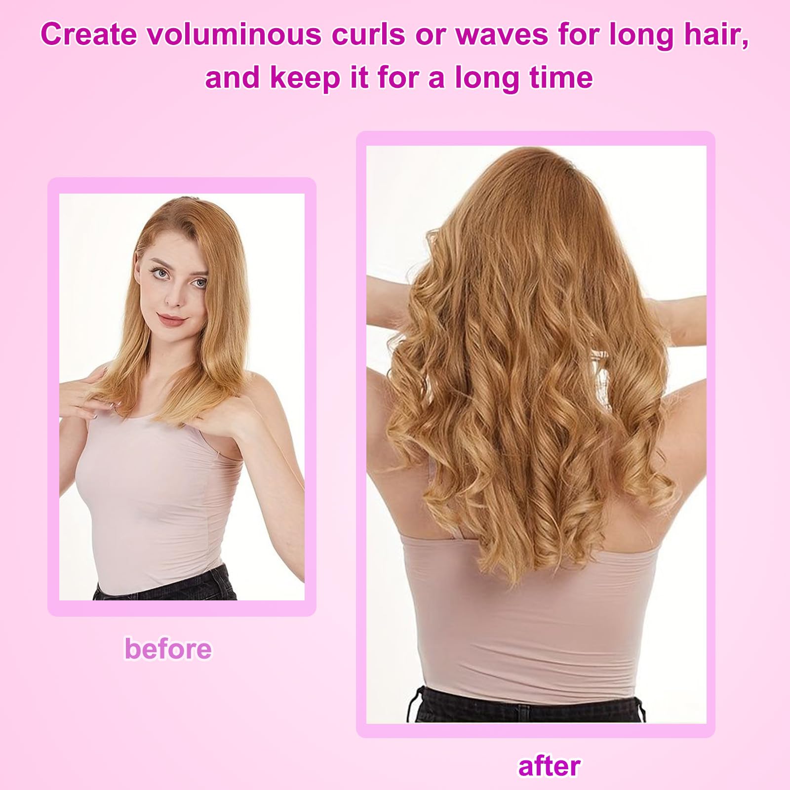 Liwoowe tapered tip reaches roots for closer-to-root styling and tighter curls.