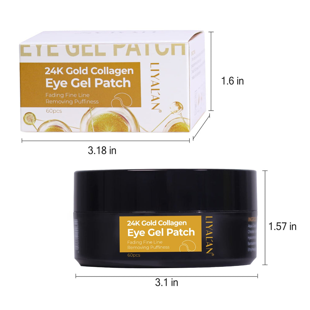 LIYALAN patches shown reducing puffiness for a refreshed eye area.