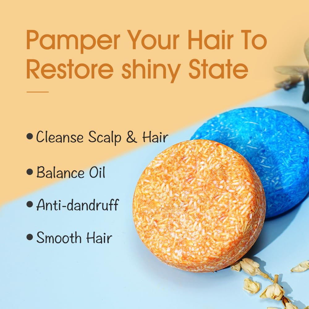 LIYALAN shampoo bar promotes scalp massage during cleansing.