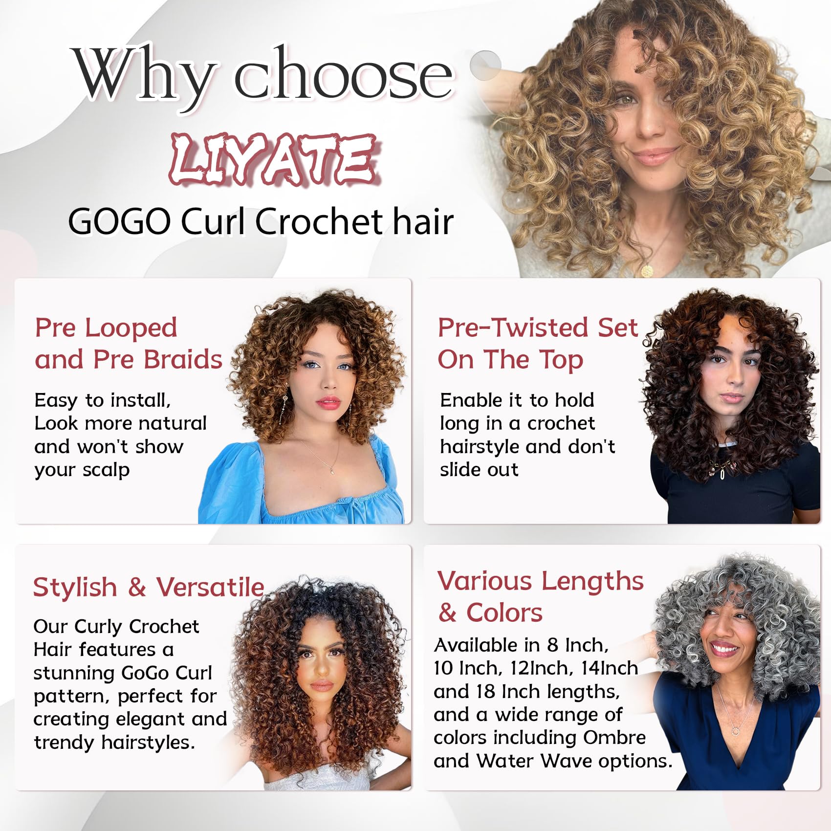 LIYATE Gogo Curl Easy Install; mess-free prep and maintenance.
