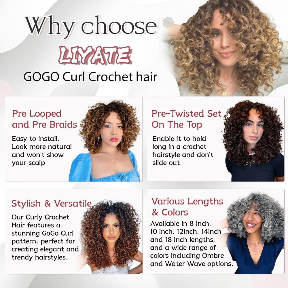LIYATE Gogo Curl Easy Install; mess-free prep and maintenance.