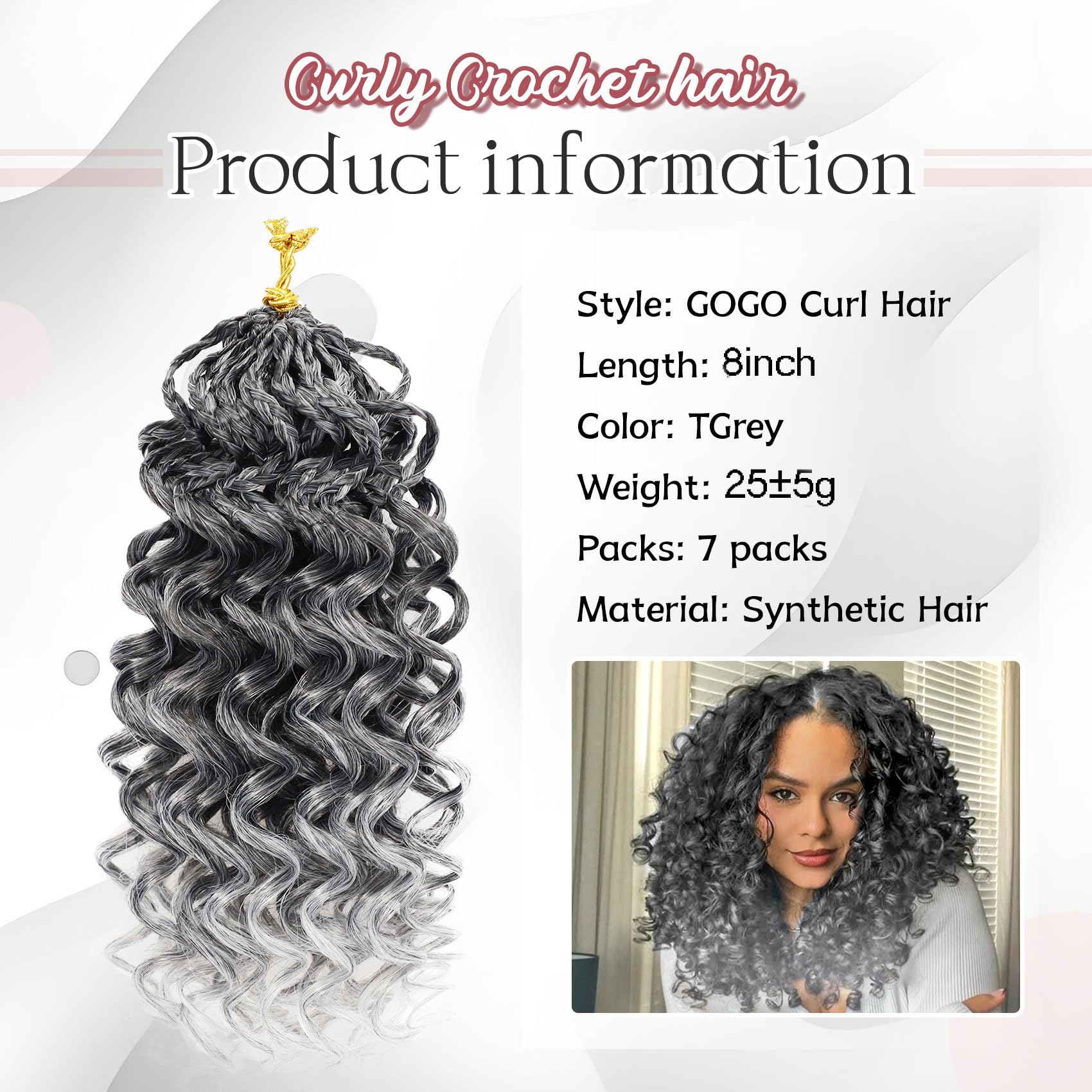 LIYATE Gogo Curl pre-twisted design; faster install for beginners.