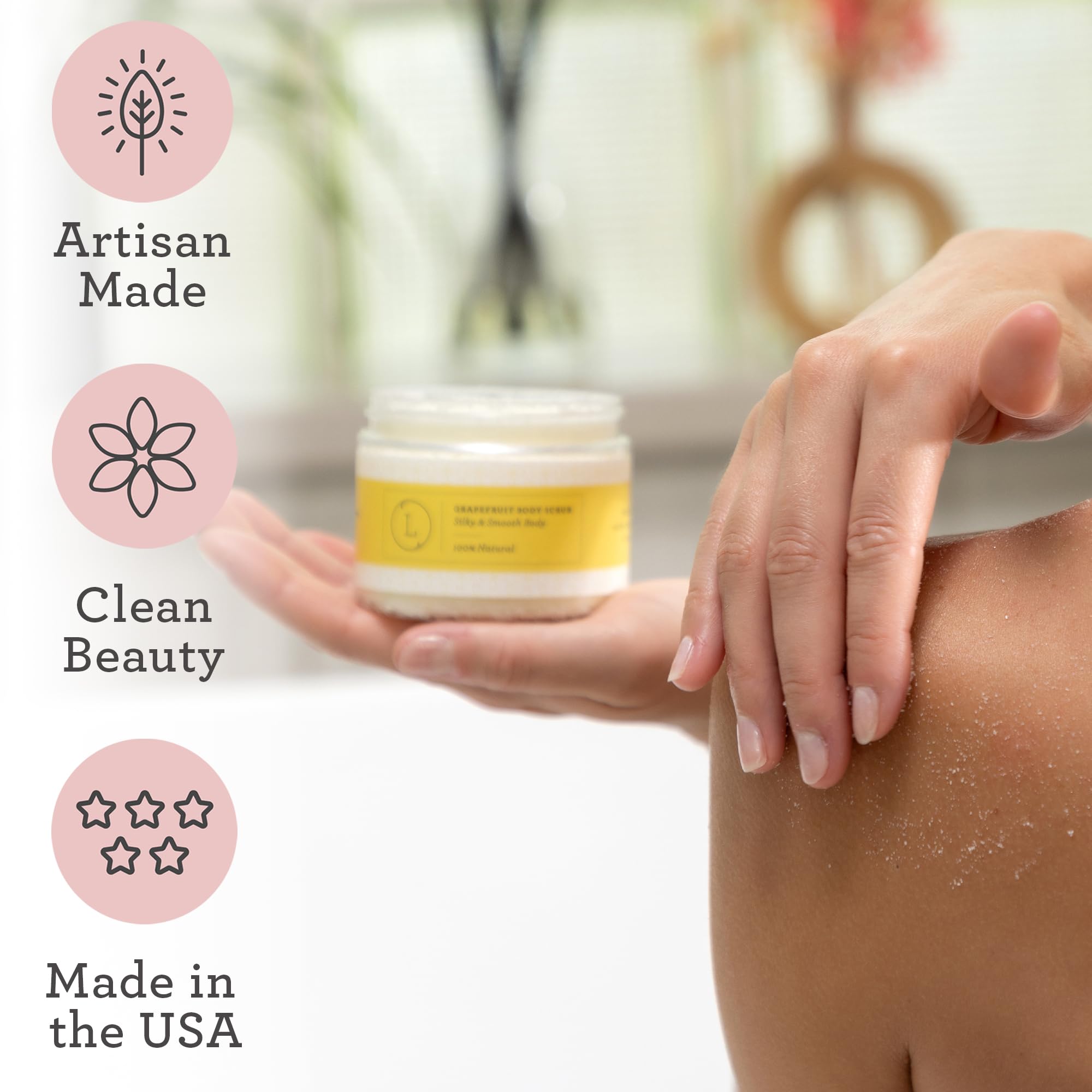 Lizush body oil bottle with silky texture.