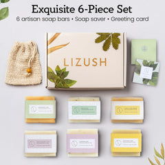 Lizush grapefruit soap bar provides bright, cleansing notes for energized mornings.