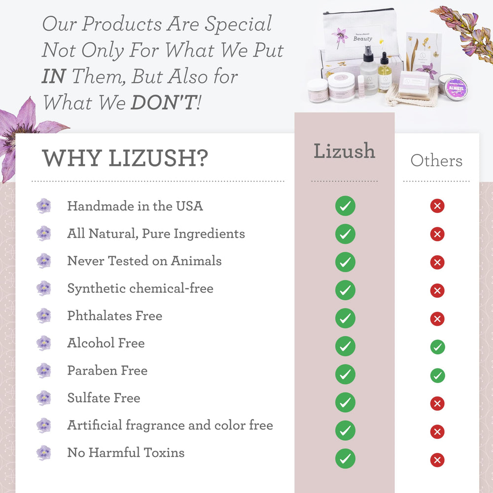 Lizush Lavender Body Oil night routine promotes restful skin care
