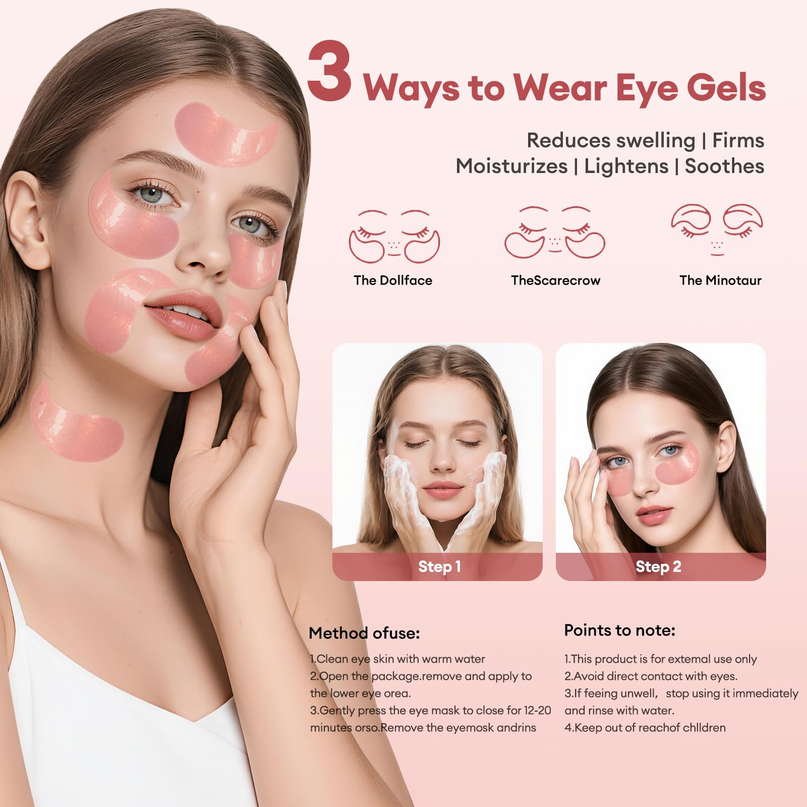 LJ KuKu Lady travel-ready eye patches pack supports on-the-go hydration