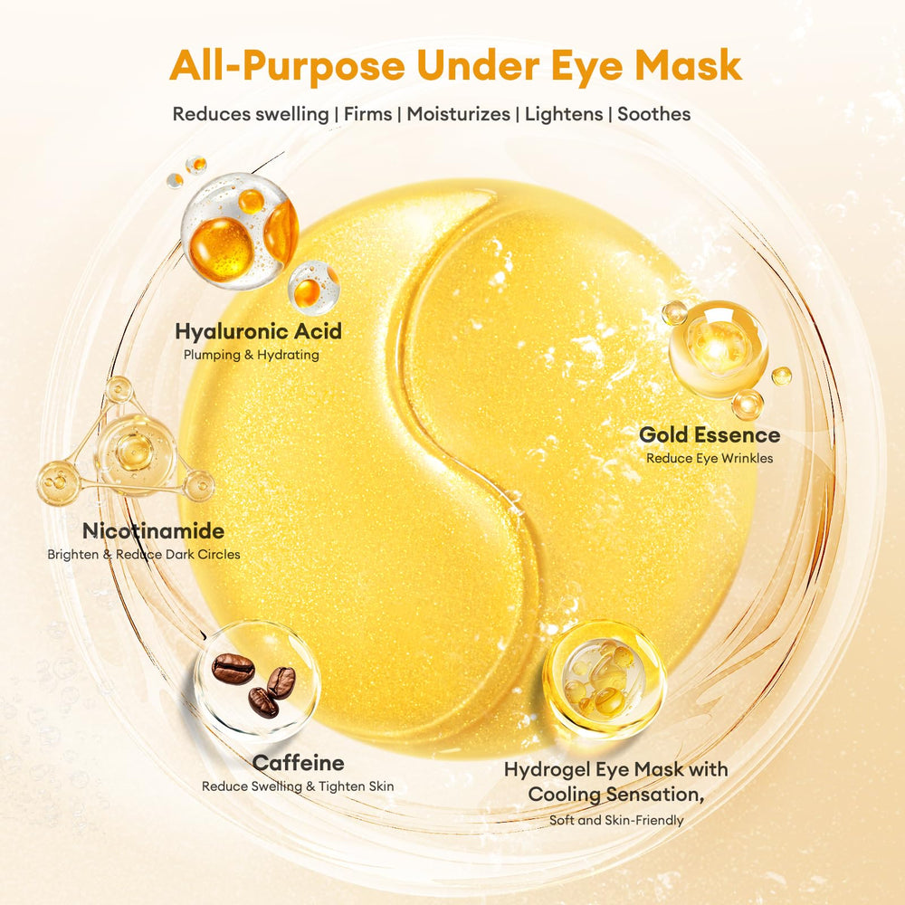 Gold essence in LJ KuKu Lady patches enhances skin elasticity and brightness