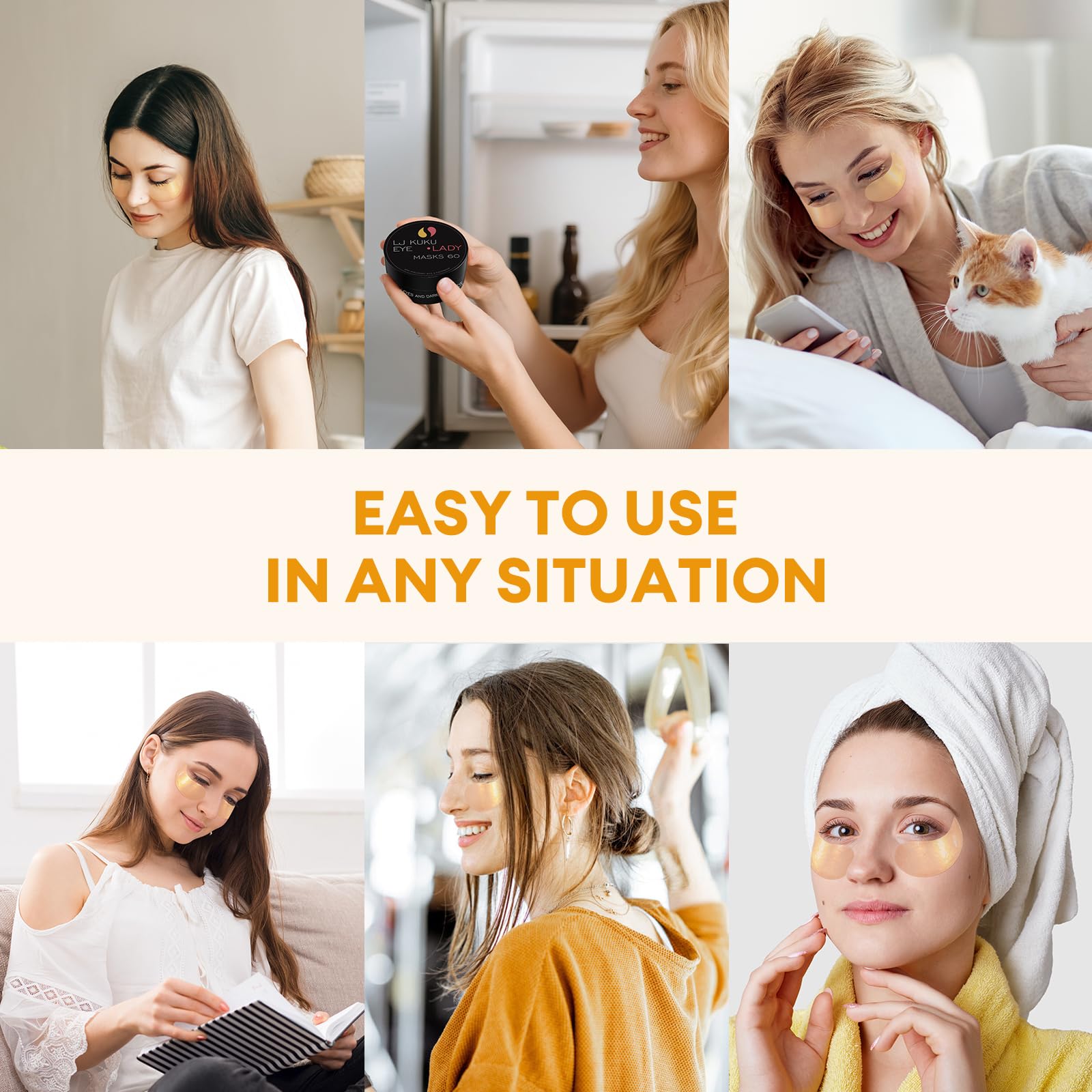 Travel-friendly LJ KuKu Lady eye masks ideal for on-the-go care