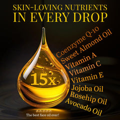 ljork Q-10 Face Oil texture swirl illustrating lightweight feel