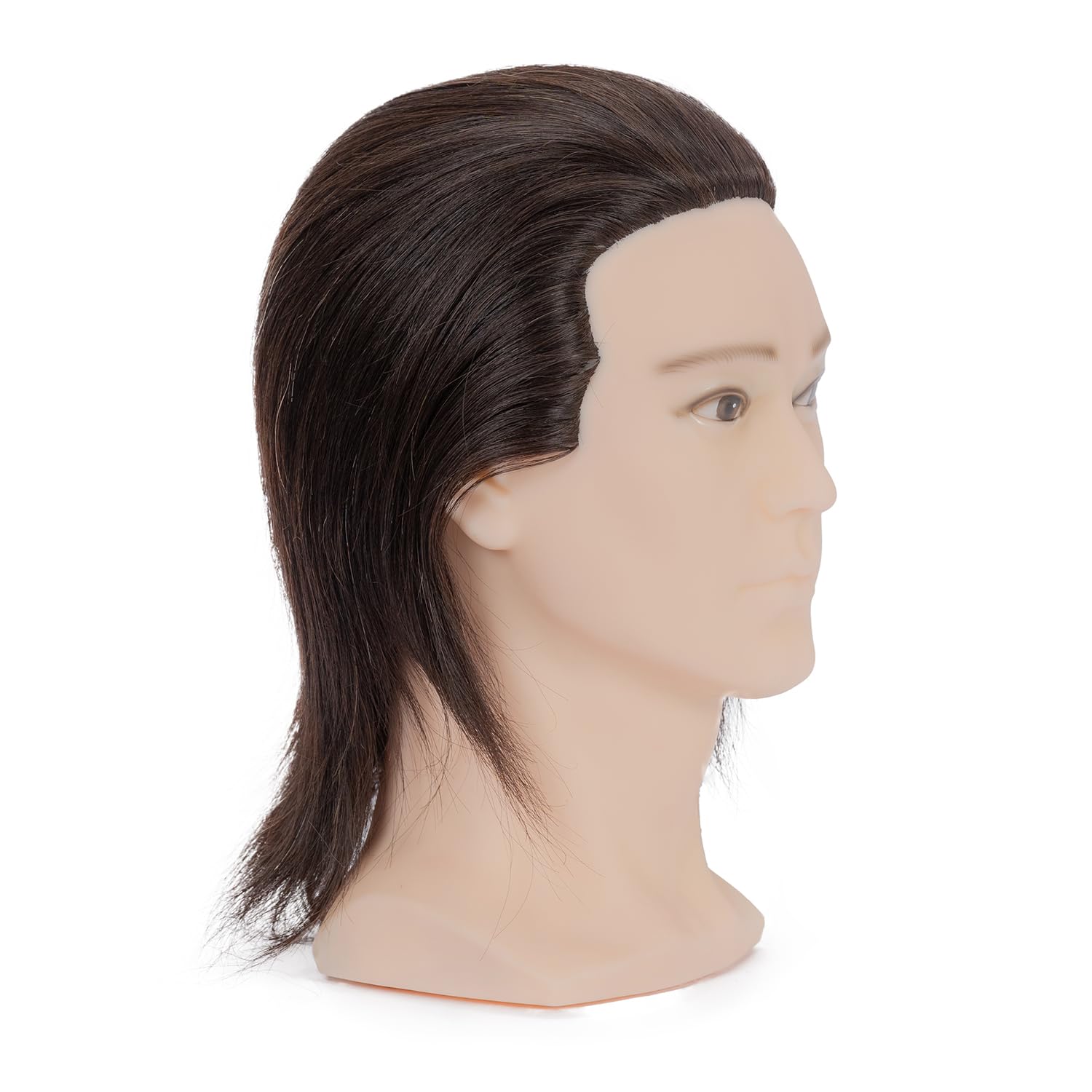 LJSMJF mannequin head with skin-like texture for accurate cuts.