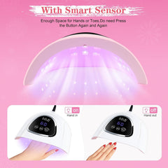 LKE UV LED beads provide long-lasting performance for at-home nails.