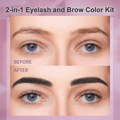 LLNNOVUE brow color application close-up for natural-looking brows