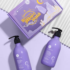 L LUSETA Biotin and Collagen conditioner tube showcases nourishment for smoother strands.